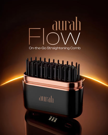 Aurah Flow | On-the-Go Straightening Comb